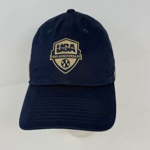 Sample Nike Team USA 50th Anniversary Olympics Navy Gold Strap Back Club Cap M/L